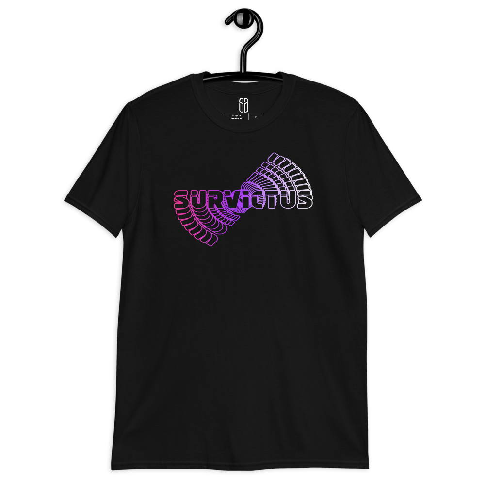 Camiseta Survictus Logo Espiral Rosa Unisex