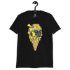 Camiseta Cartoon Bumble Bee Ice Cream Unisex***