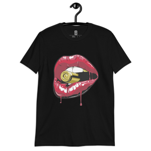 Camiseta Cartoon Labios Bala Unisex***