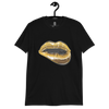 Camiseta Cartoon Labios Dorados Unisex