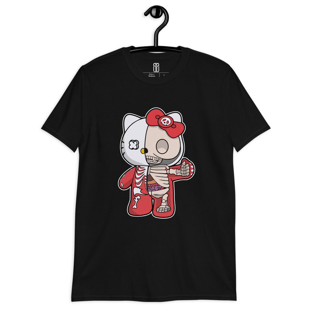 Camiseta Cartoon Hello Kity Bones Unisex***