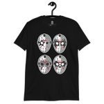 Camiseta Cartoon Jason Rock Faces Unisex