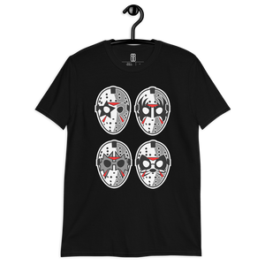 Camiseta Cartoon Jason Rock Faces Unisex