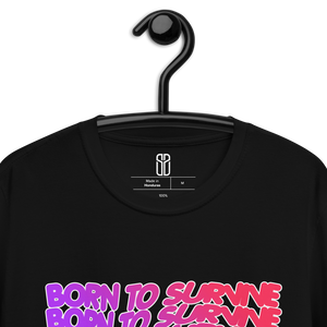 Camiseta Born to Survive Logo Rosa Unisex***