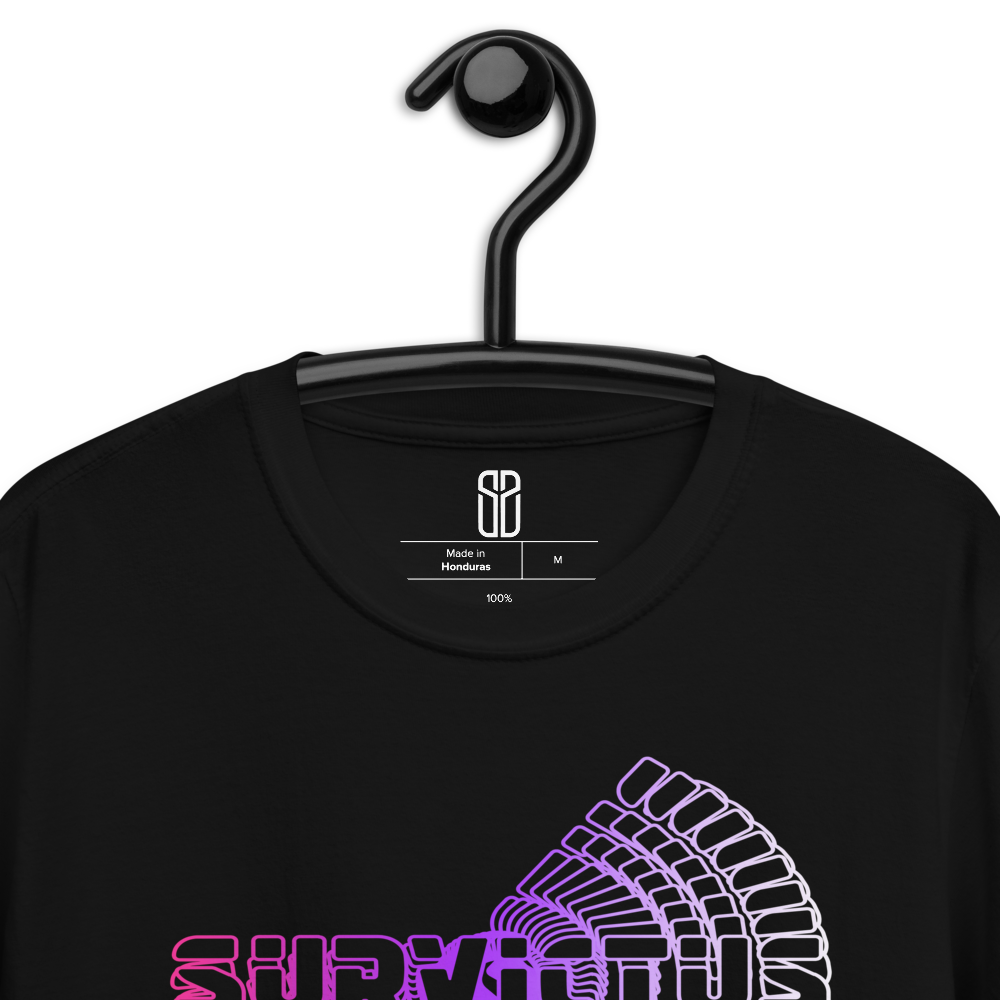 Camiseta Survictus Logo Espiral Rosa Unisex